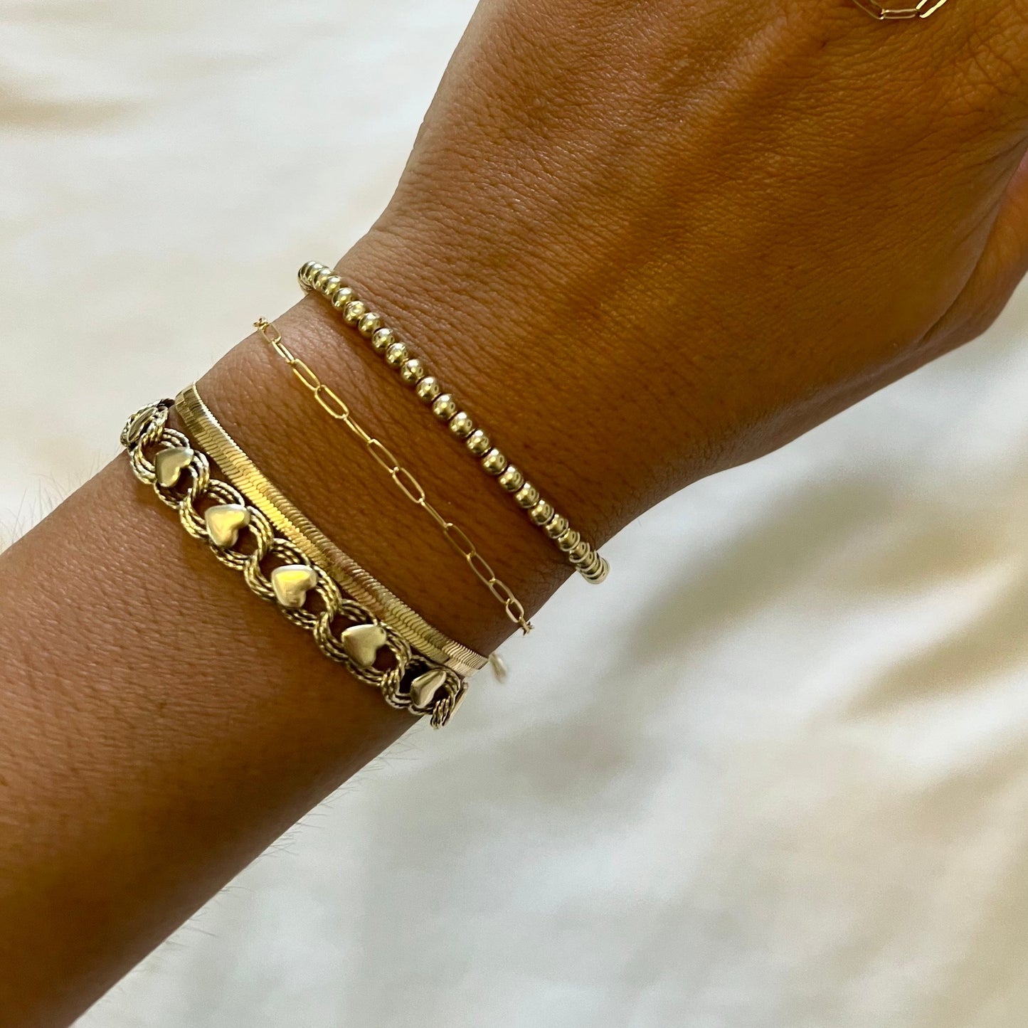 Herringbone Stackable Bracelet