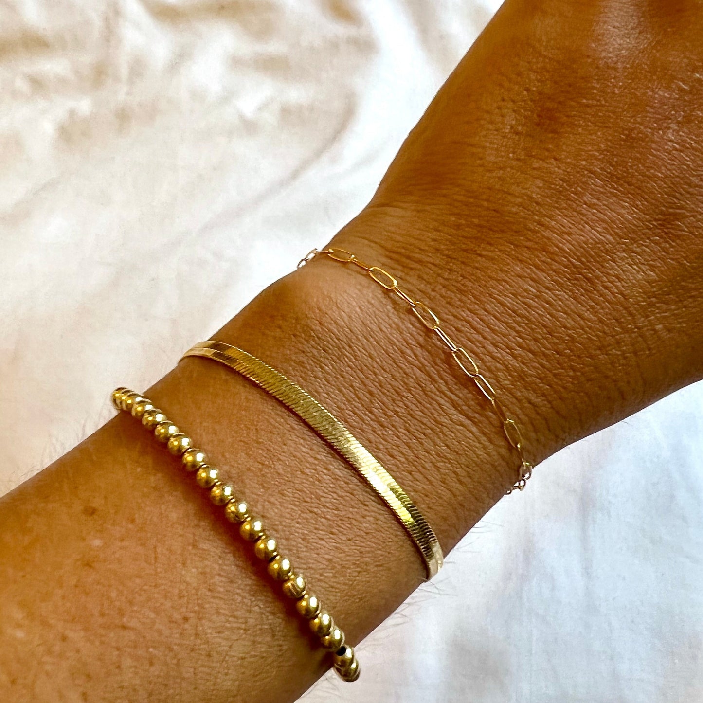 Herringbone Stackable Bracelet