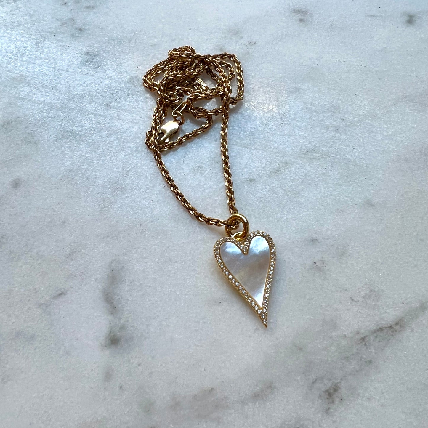 All That Glitters Heart Necklace