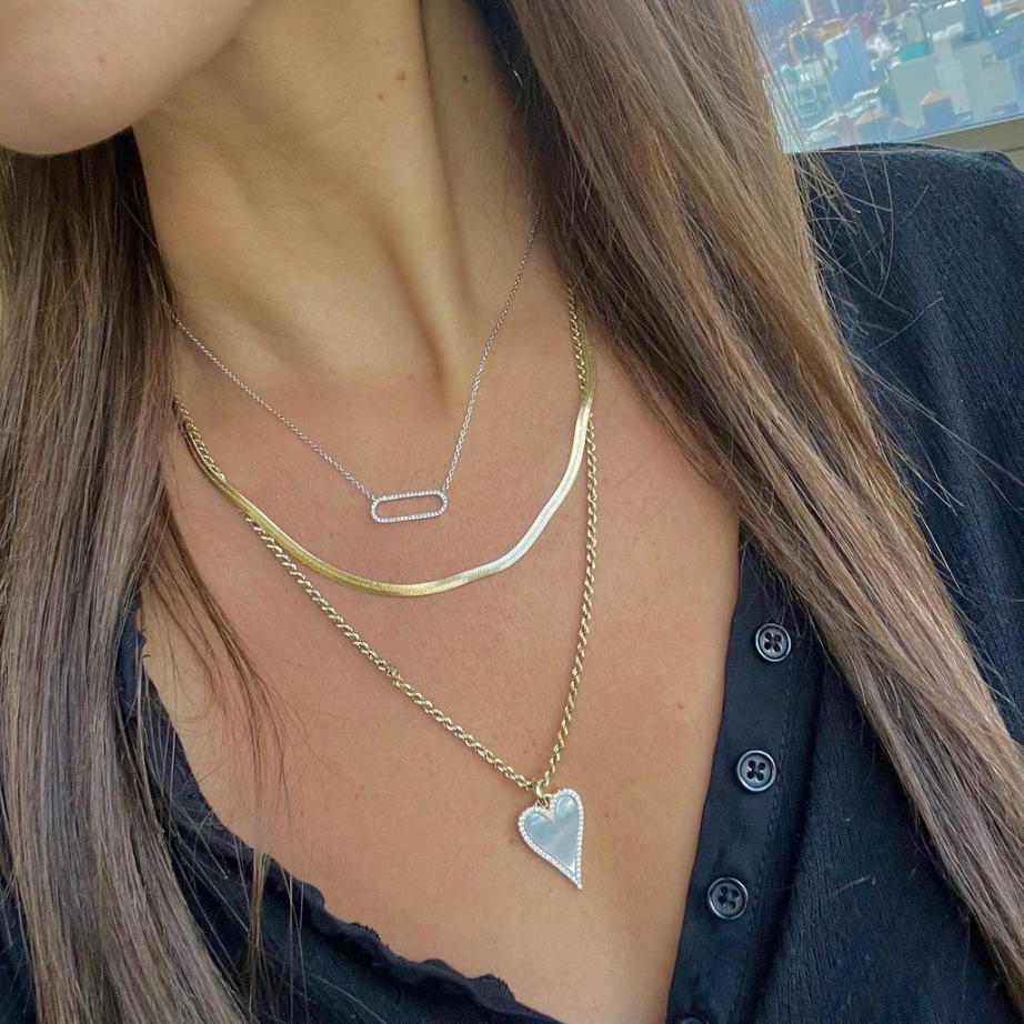 All That Glitters Heart Necklace